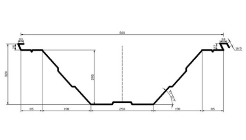 BH-1250-800 Arched Roof Sheet Forming Machine