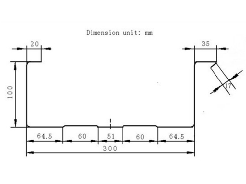 BH-600-300 Arched Roof Sheet Forming Machine